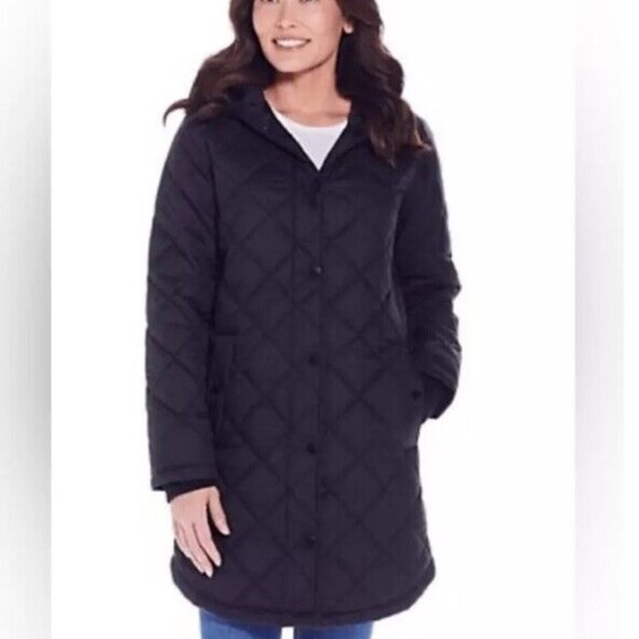 Weatherproof Women's Diamond Quilted Puffer Jacket NWT - Picture 4 of 8